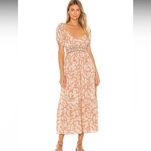 Free People Ellie Printed Maxi Dress - Size L
